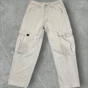 Vintage Levis Cargo Pants Khaki Beige Baggy Straight Leg - 31x32 (31x29 Actual)